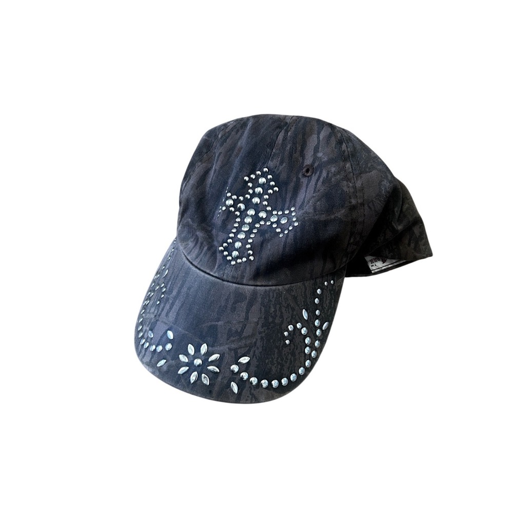 Blazin Roxx Black Camo Rhinestone Cross Baseball Cap Hat Western Cowgirl Studded